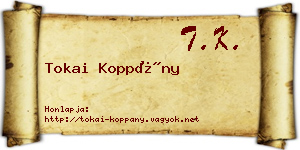 Tokai Koppány névjegykártya